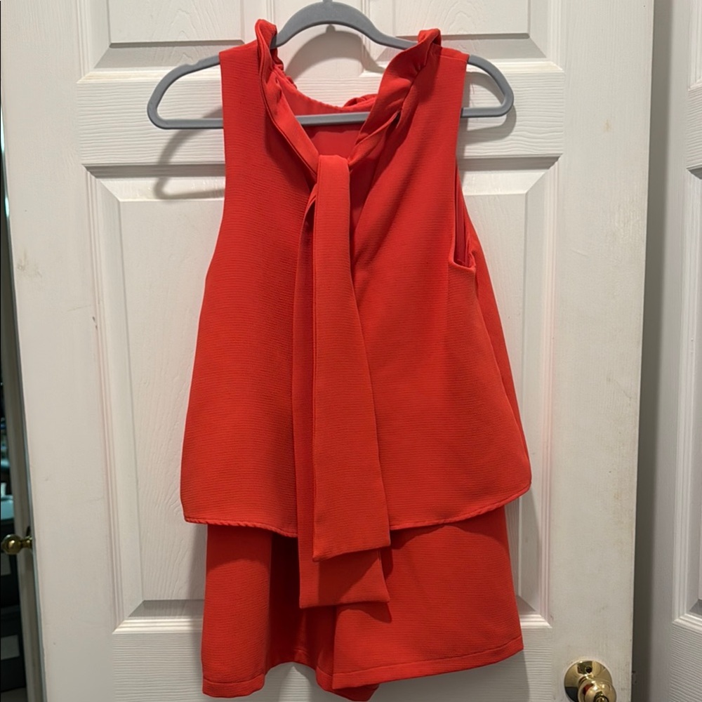DO+BE Red Ruffled Halter Romper - Picture 7 of 12